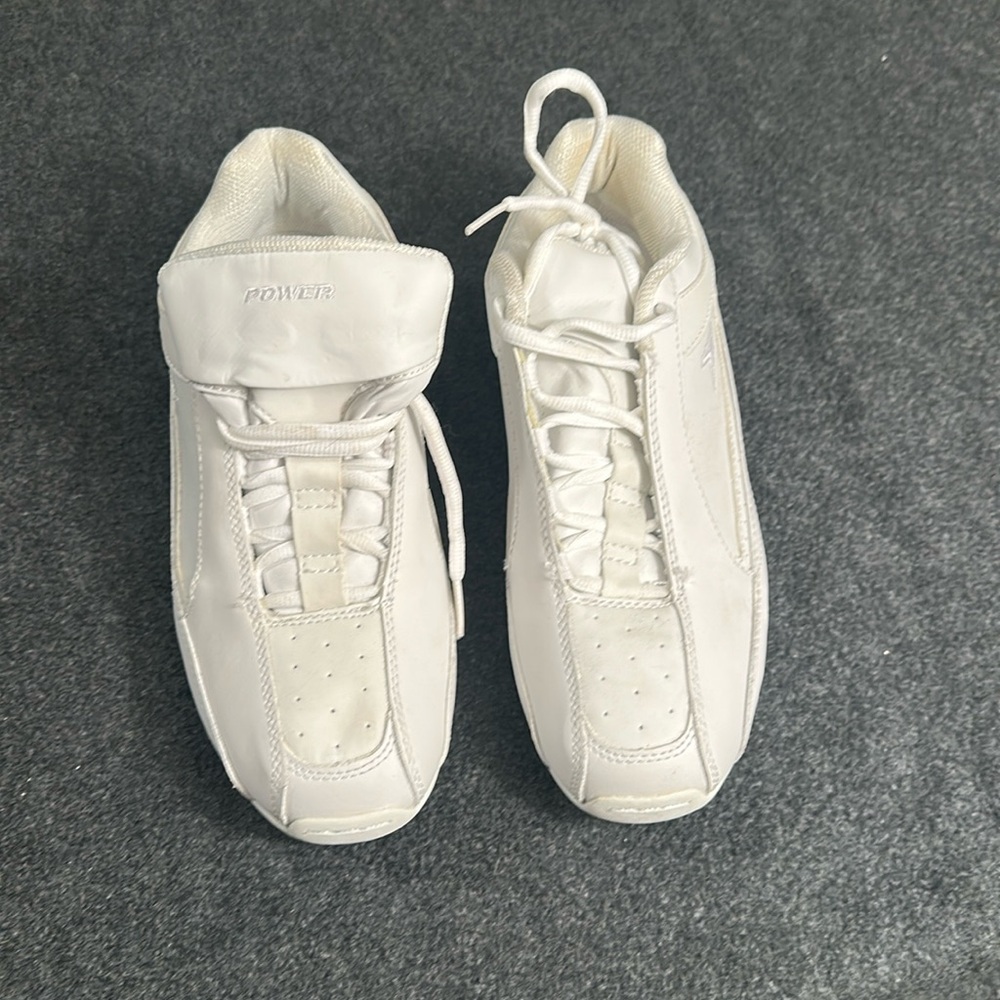 Power Cheer White Athletic Shoes